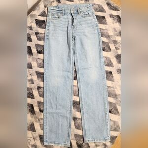 American Eagle Outfitters Light Blue Straight Leg Jeans little girl 000